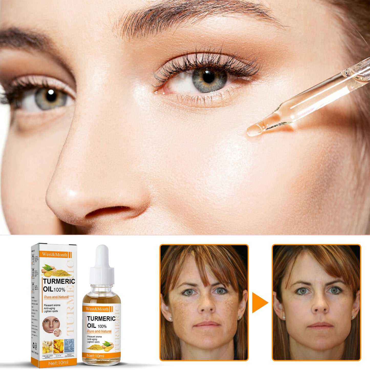 Facial Skin Fade Spots Anti-wrinkle Lifting Tightening Moisturizing Oil