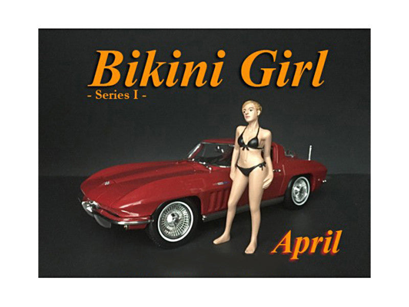 April Bikini Calendar Girl Figure for 1/24 Scale Models by American Diorama LuxuryLifeWay Online Store