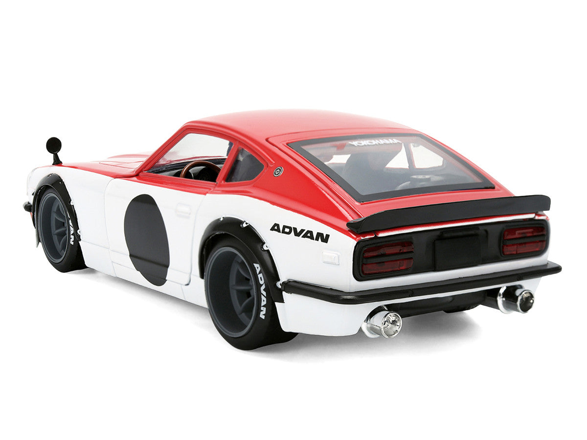 1972 Datsun 240Z Red and White "JDM Tuners" Series 1/24 Diecast Car Model by Jada LuxuryLifeWay Online Store
