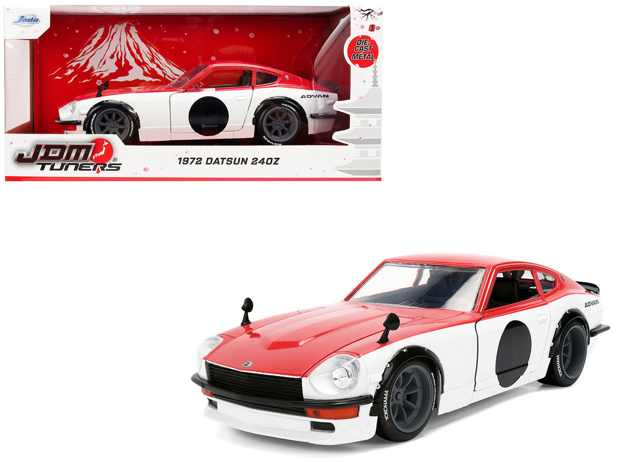 1972 Datsun 240Z Red and White "JDM Tuners" Series 1/24 Diecast Car Model by Jada LuxuryLifeWay Online Store