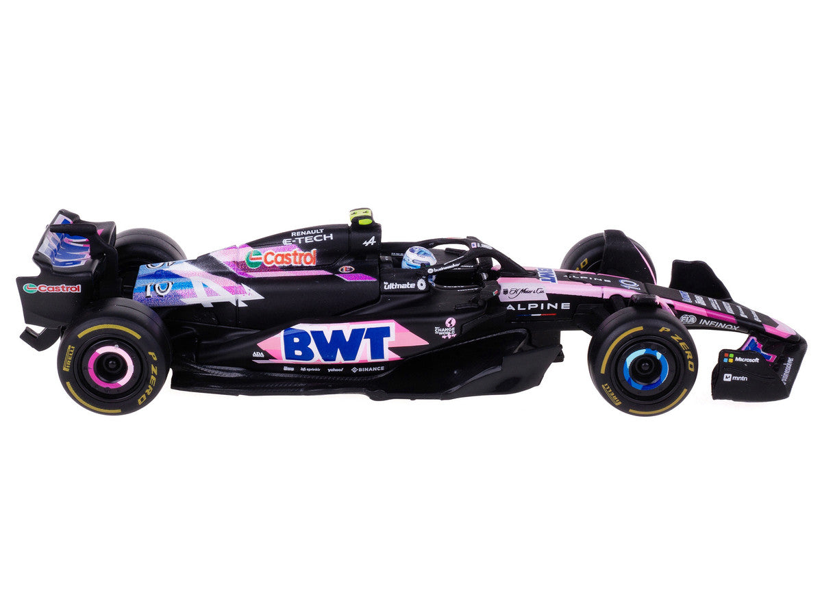 Alpine A524 #10 Pierre Gasly "BWT" "Formula One F1 World Championship" (2024) with Driver Figure and Display Case "Race" Series 1/43 Diecast Model Car by Bburago LuxuryLifeWay Online Store