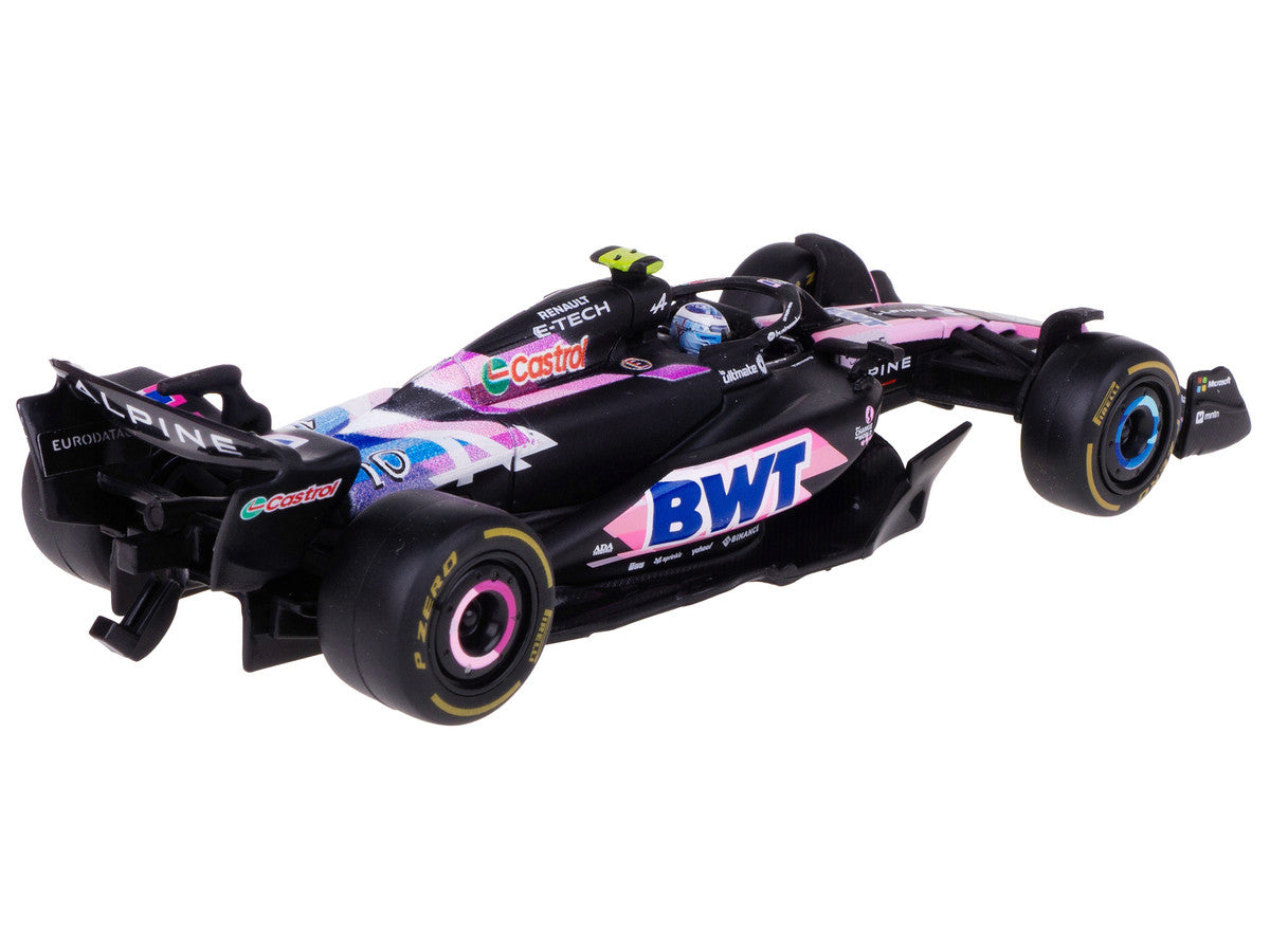 Alpine A524 #10 Pierre Gasly "BWT" "Formula One F1 World Championship" (2024) with Driver Figure and Display Case "Race" Series 1/43 Diecast Model Car by Bburago LuxuryLifeWay Online Store