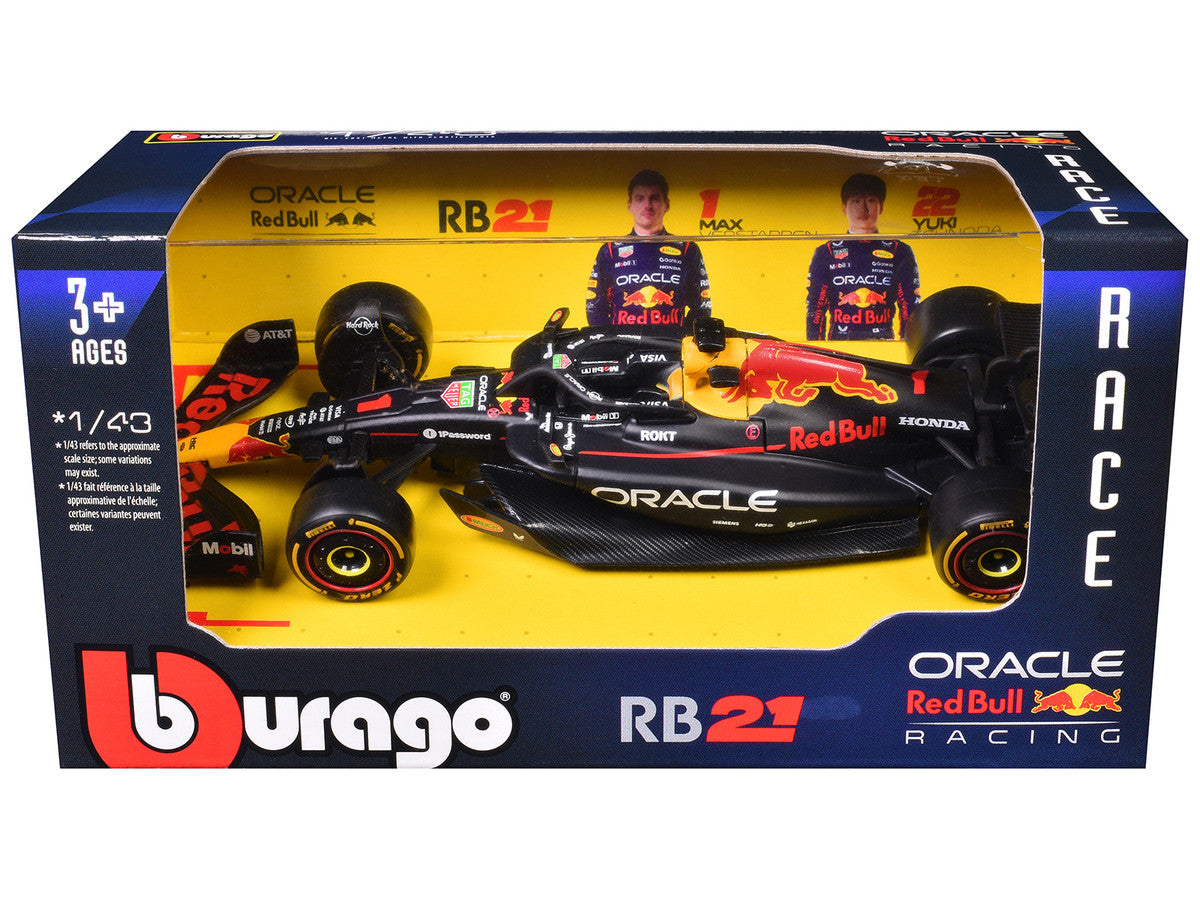 Red Bull Racing RB21 #1 Max Verstappen "Oracle" Formula One F1 World Championship (2025) "Race" Series 1/43 Diecast Model Car by Bburago LuxuryLifeWay Online Store