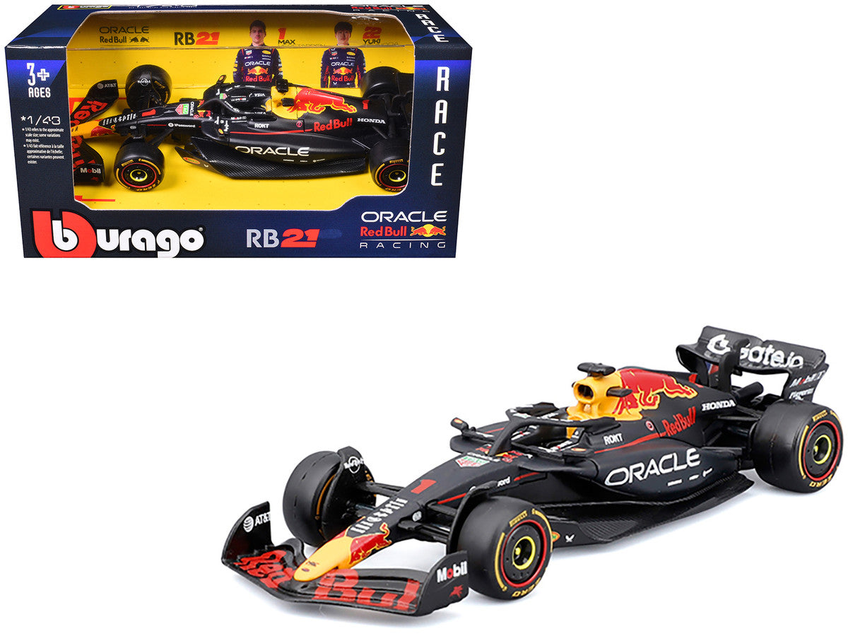 Red Bull Racing RB21 #1 Max Verstappen "Oracle" Formula One F1 World Championship (2025) "Race" Series 1/43 Diecast Model Car by Bburago LuxuryLifeWay Online Store