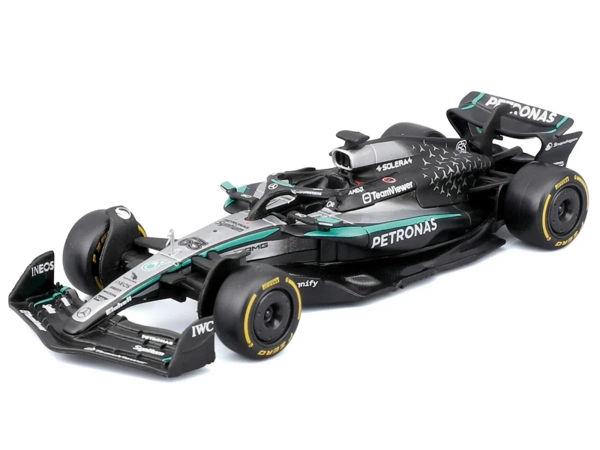 Mercedes-AMG F1 W16 E Performance #63 George Russell "Petronas" Formula One F1 World Championship (2025) "Race" Series 1/43 Diecast Model Car by Bburago LuxuryLifeWay Online Store