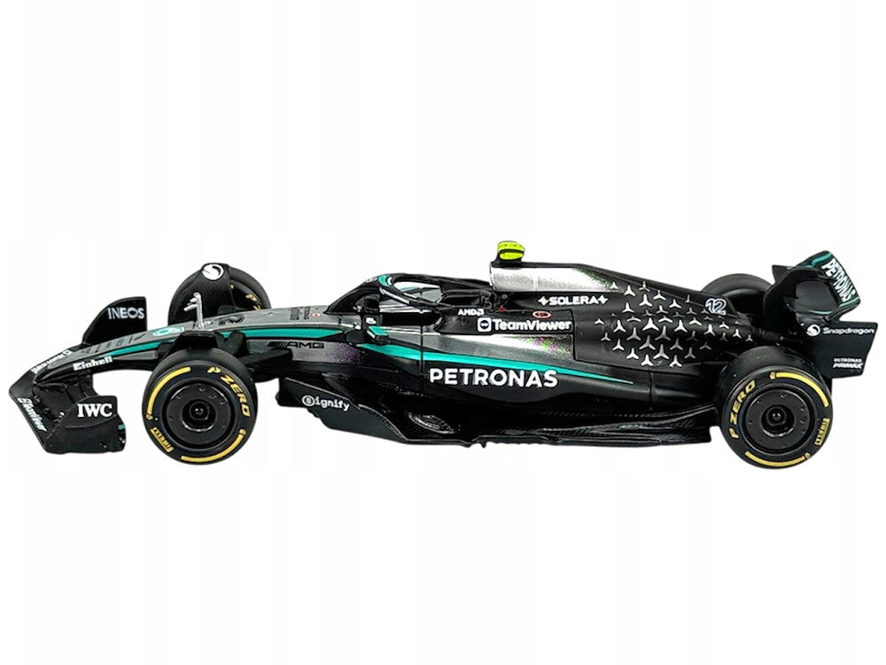 Mercedes-AMG F1 W16 E Performance #12 Kimi Antonelli "Petronas" Formula One F1 World Championship (2025) "Race" Series 1/43 Diecast Model Car by Bburago LuxuryLifeWay Online Store