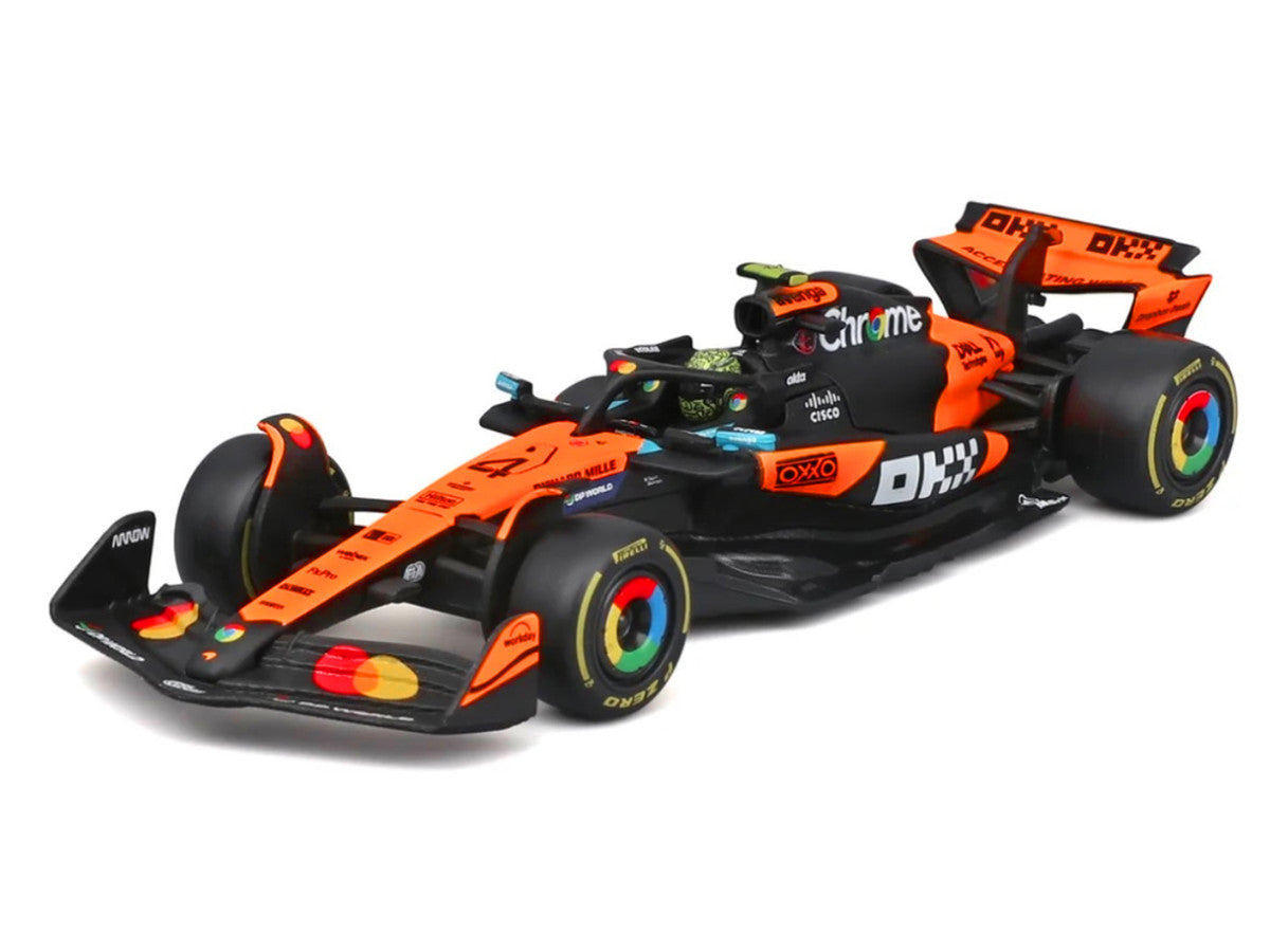 McLaren MCL39 #4 Lando Norris Winner Formula One F1 "Australian GP" (2025) with Display Case "Race" Series 1/43 Diecast Model Car by Bburago LuxuryLifeWay Online Store