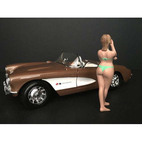 August Bikini Calendar Girl Figurine for 1/24 Scale Models by American Diorama LuxuryLifeWay Online Store