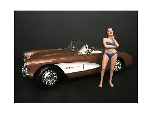 December Bikini Calendar Girl Figurine for 1/24 Scale Models by American Diorama LuxuryLifeWay Online Store