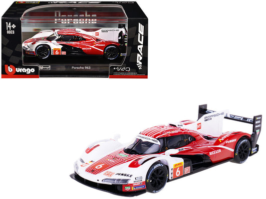 Porsche 963 #6 Kevin Estre - Andre Lotterer - Laurens Vanthoor "Porsche Penske Motorsport" Drivers' Winner "FIA World Endurance Championship" (2024) with Display Case "Race" Series 1/43 Diecast Model Car by Bburago LuxuryLifeWay Online Store