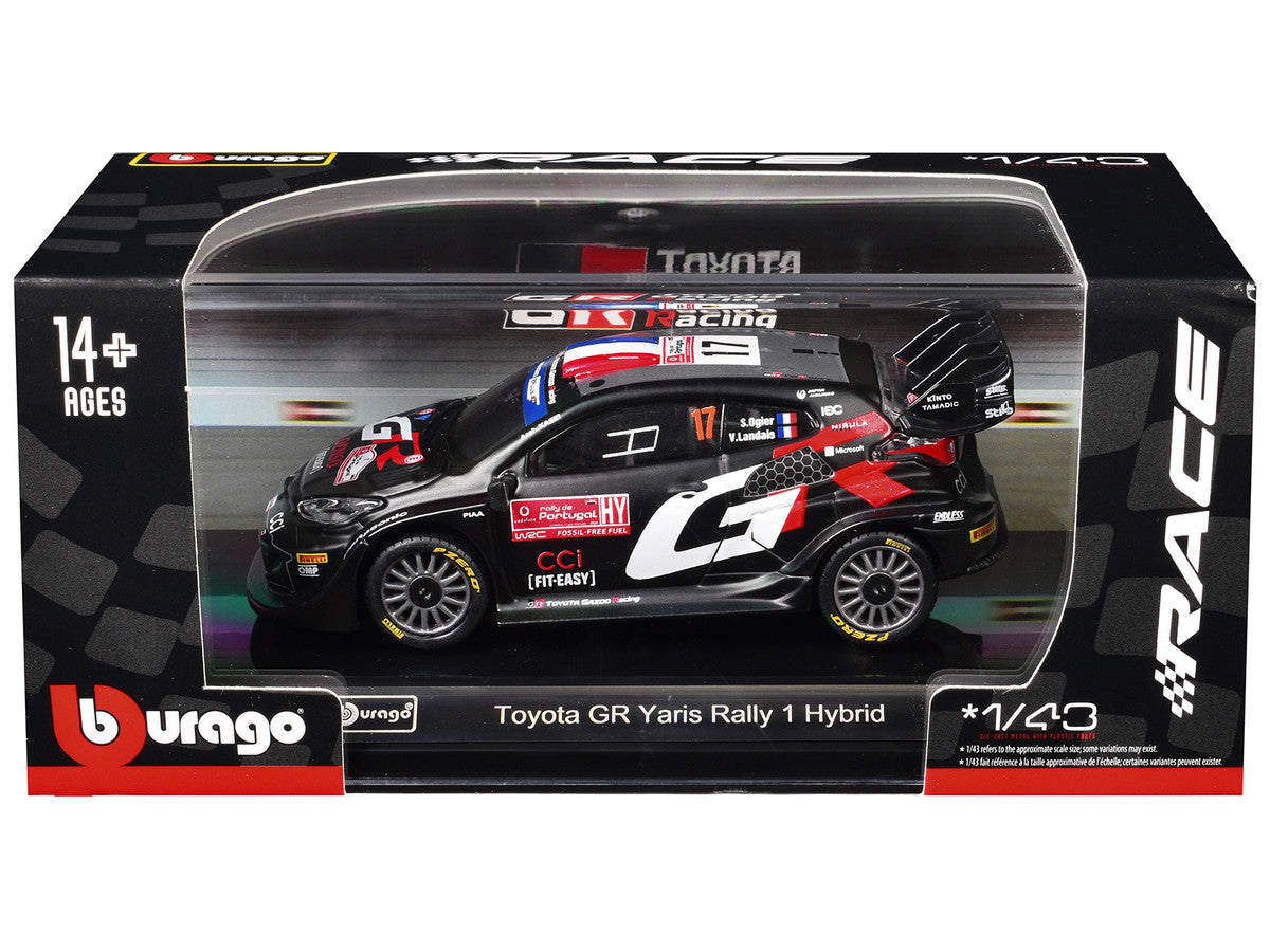 Toyota GR Yaris Rally1 Hybrid #17 Sebastien Ogier - Vincent Landais "Toyota Gazoo Racing WRT" "World Rally Championship" (2024) "Race" Series 1/43 Diecast Model Car by Bburago LuxuryLifeWay Online Store