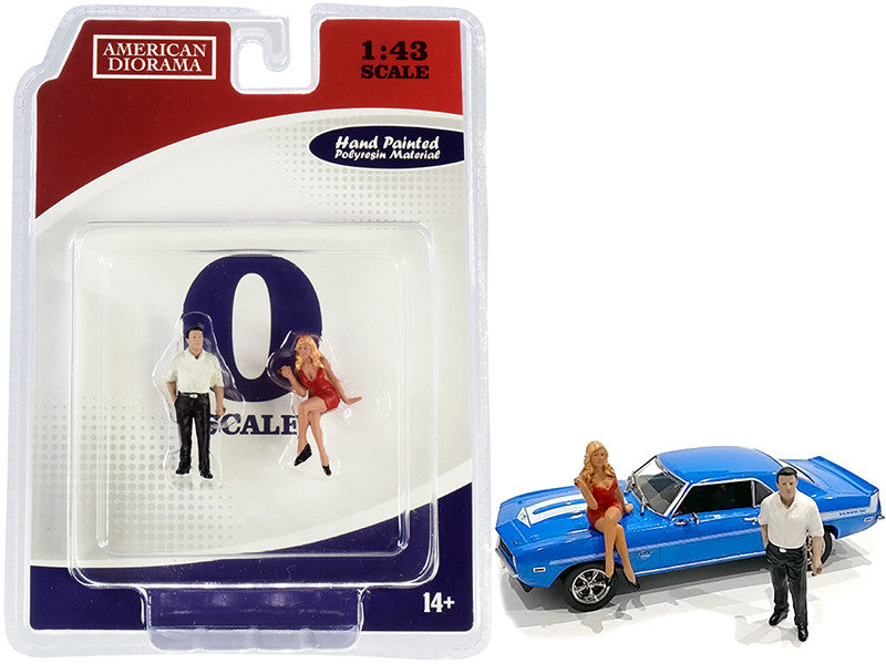 70s Style Two Figurines Set II for 1/43 Scale Models by American Diorama LuxuryLifeWay Online Store
