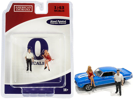 70s Style Two Figurines Set II for 1/43 Scale Models by American Diorama LuxuryLifeWay Online Store