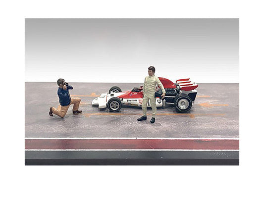 "Race Day" Two Diecast Figures Set 1 for 1/43 Scale Models by American Diorama LuxuryLifeWay Online Store