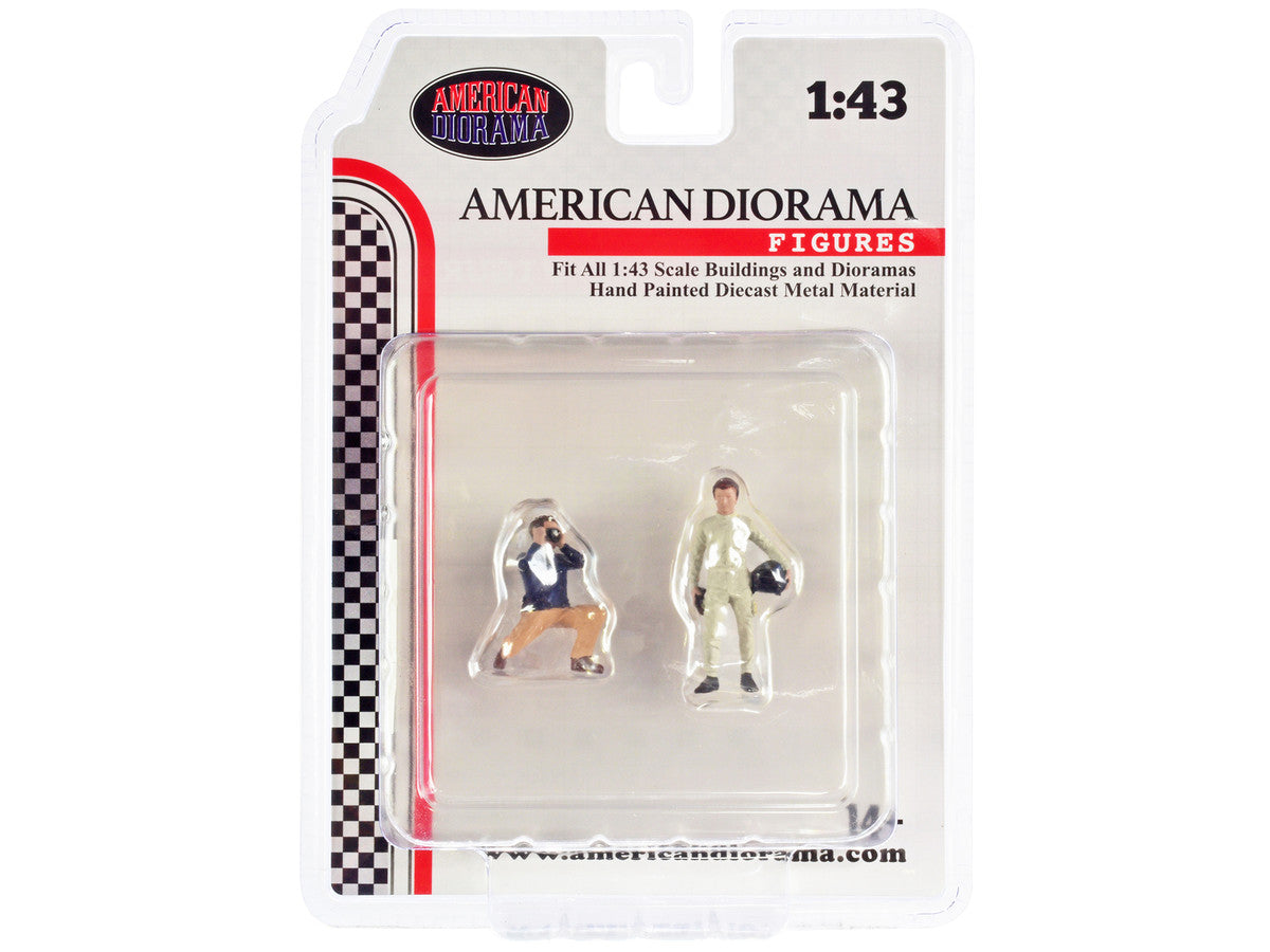 "Race Day" Two Diecast Figures Set 1 for 1/43 Scale Models by American Diorama LuxuryLifeWay Online Store