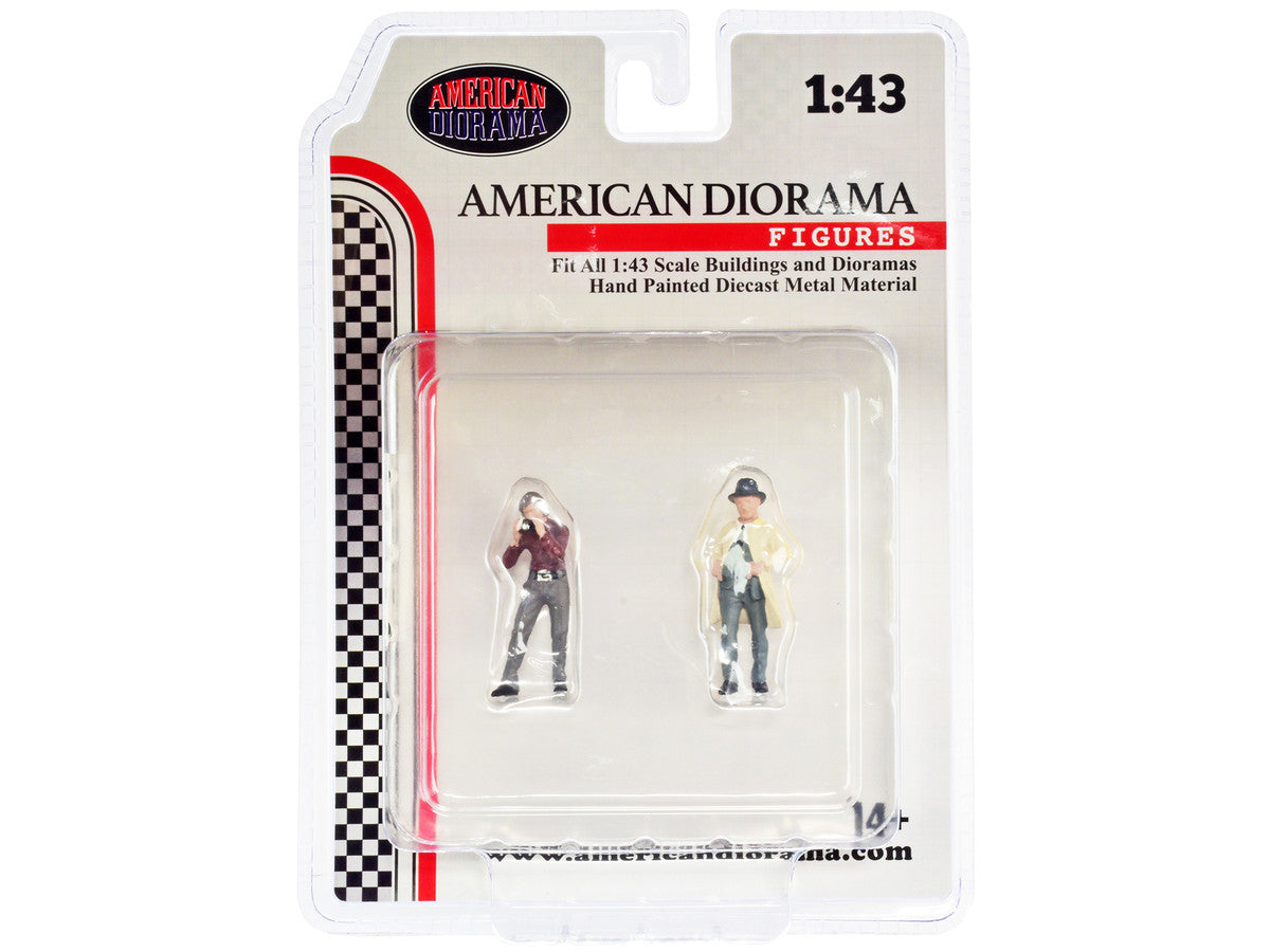 "Race Day" Two Diecast Figures Set 3 for 1/43 Scale Models by American Diorama LuxuryLifeWay Online Store