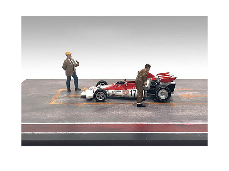"Race Day" Two Diecast Figures Set 4 for 1/43 Scale Models by American Diorama LuxuryLifeWay Online Store