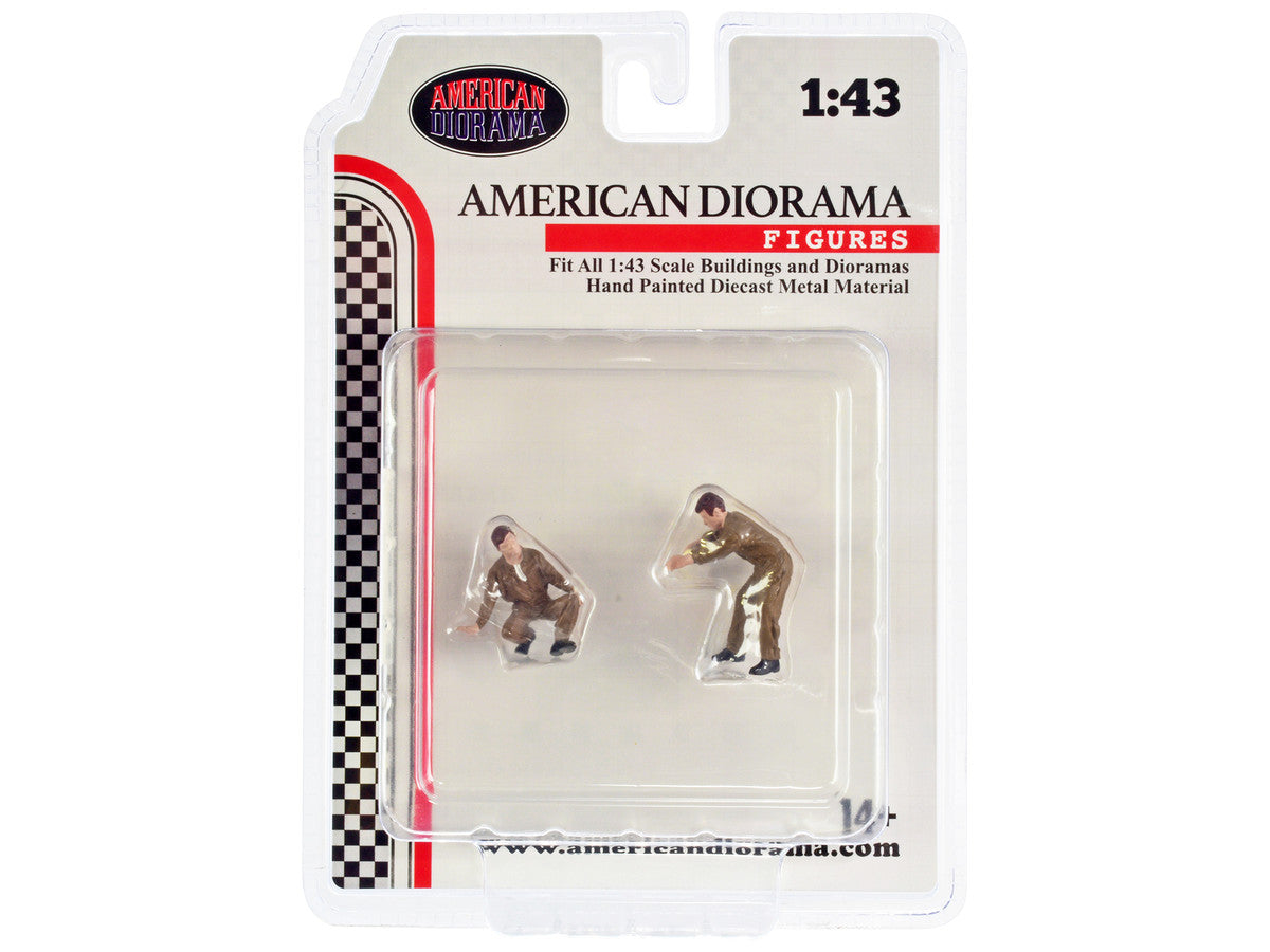 "Race Day" Two Diecast Figures Set 5 for 1/43 Scale Models by American Diorama LuxuryLifeWay Online Store