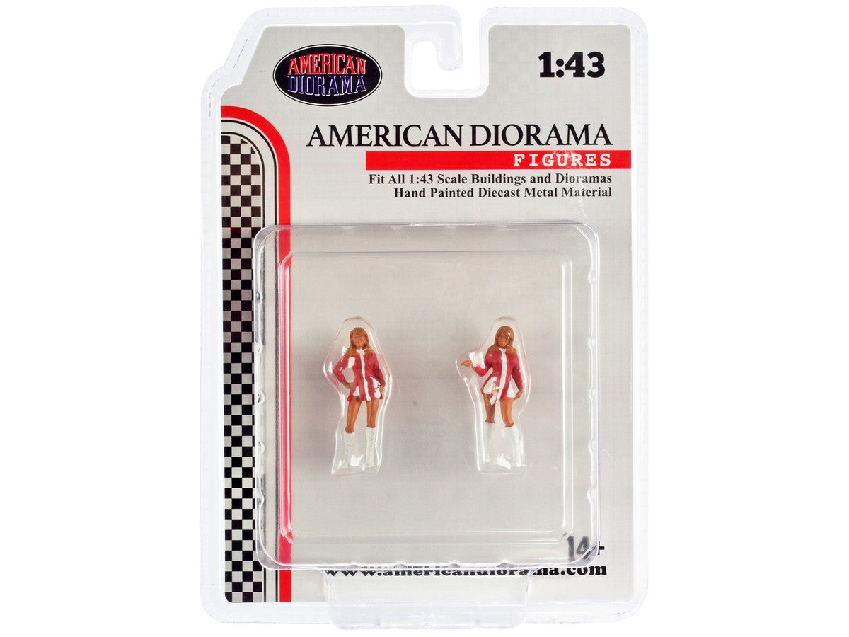 "Race Day" Two Diecast Figures Set 6 for 1/43 Scale Models by American Diorama LuxuryLifeWay Online Store