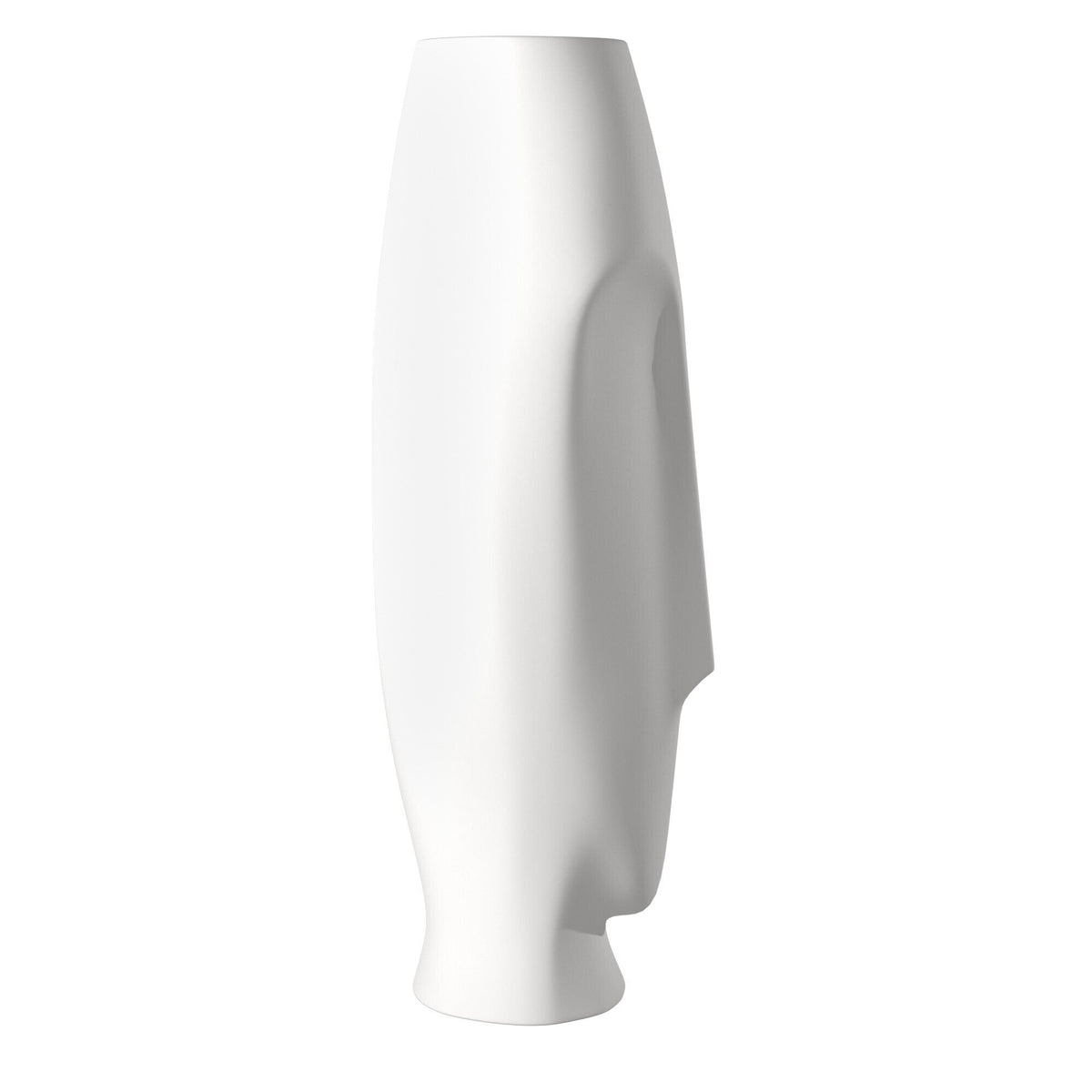 Set of Two Ceramic White Cylinder Table Vases LuxuryLifeWay Online Store