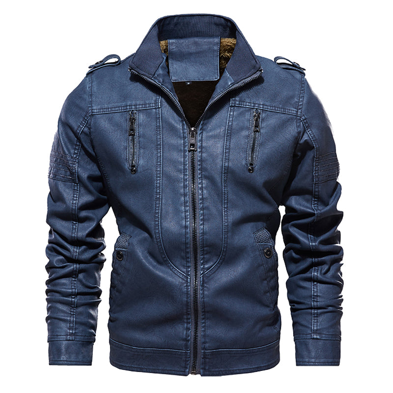 Washed leather jacket Best YouTube Store