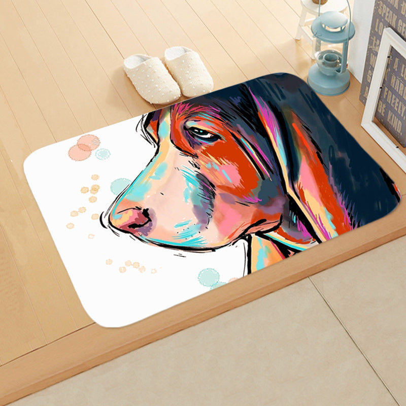 Digital Printing Floor Mat Bathroom Kitchen Toilet Absorbent non-slip Mat