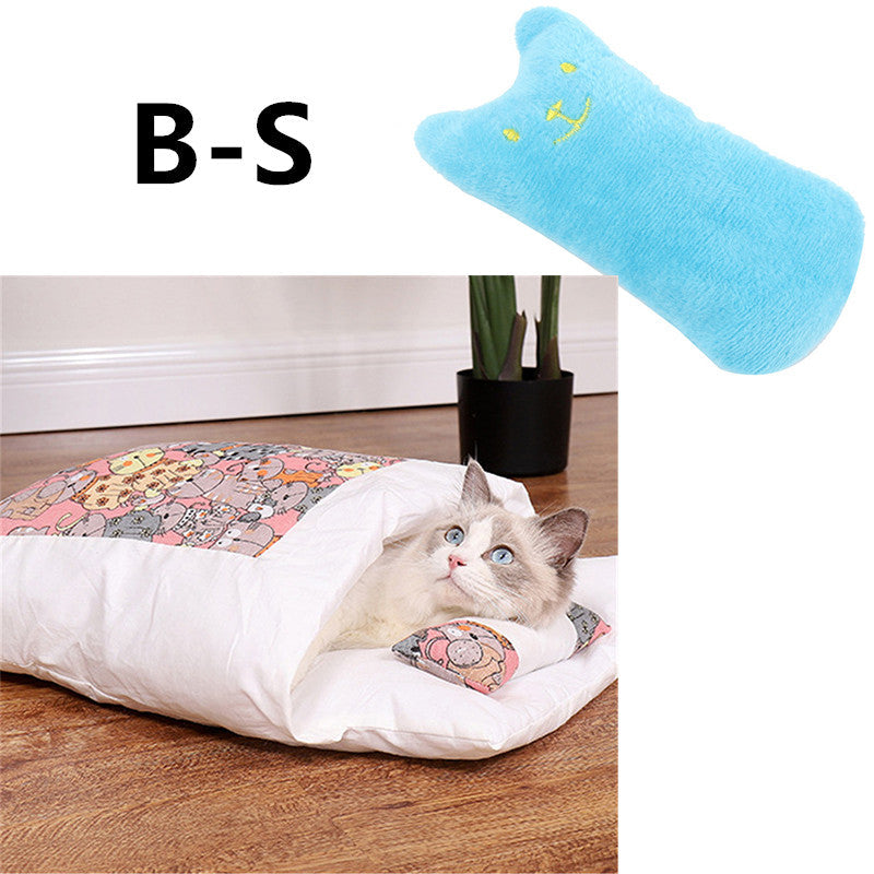Winter Warm Cat Closed Removable And Washable Quilt Pets Fashion