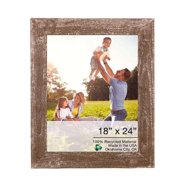 18" X 24" Rustic Farmhouse Espresso Wood Frame LuxuryLifeWay Online Store
