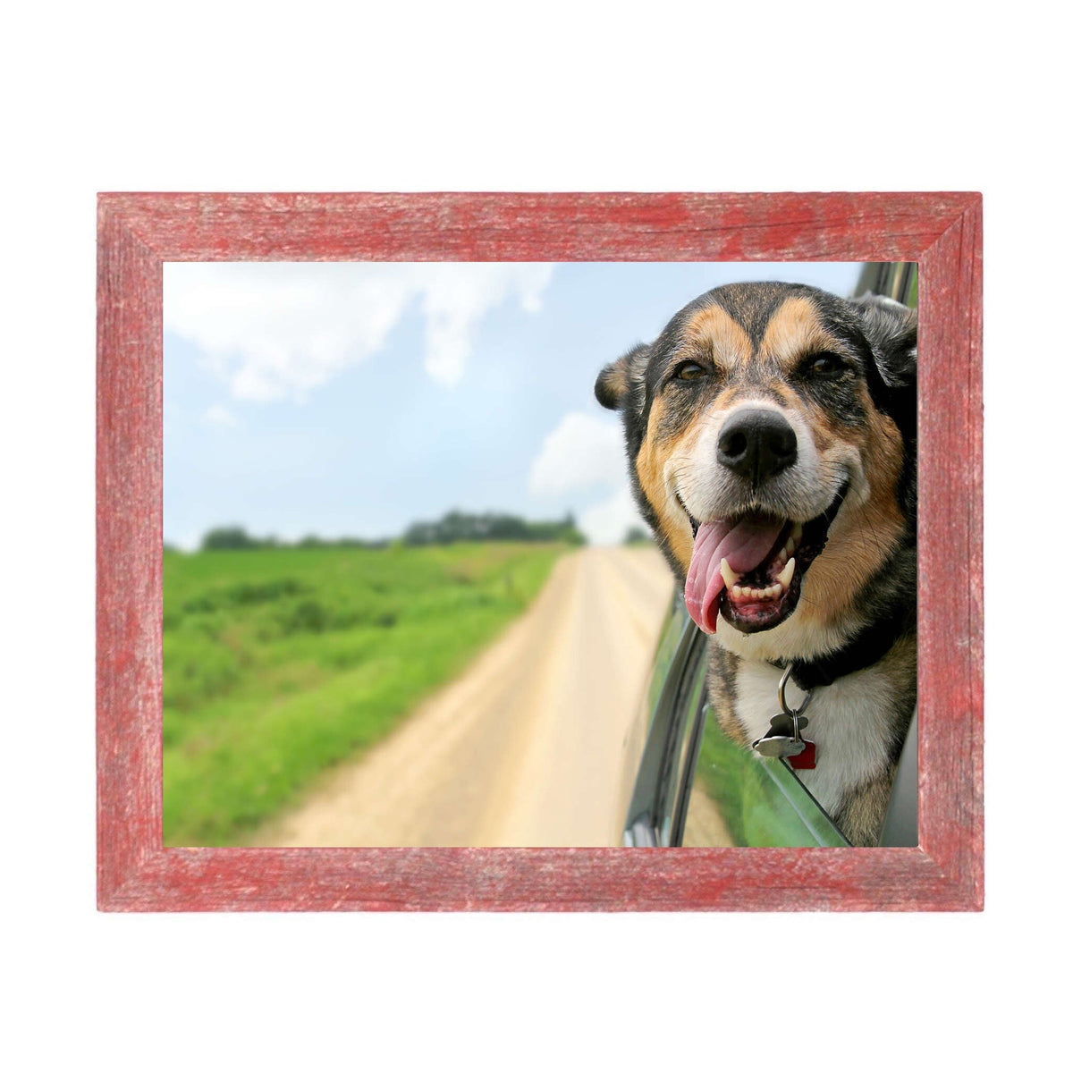18" X 24" Rustic Farmhouse Red Wood Frame LuxuryLifeWay Online Store
