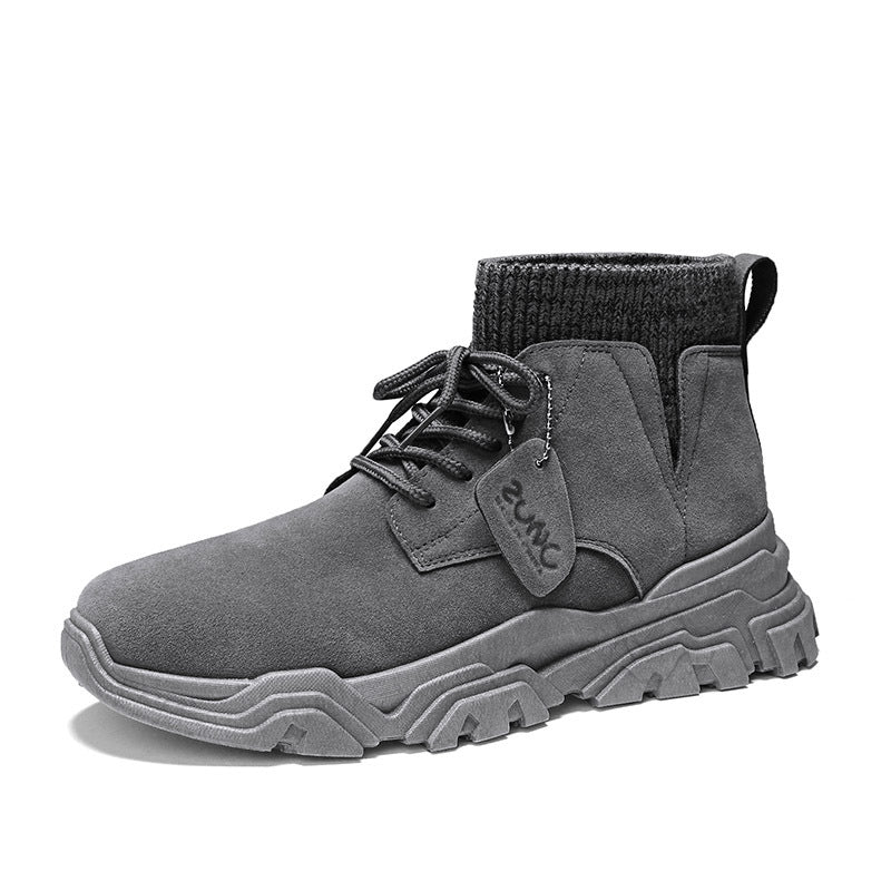 Plus Velvet Martin Boots Men's Tide High To Help British Style Best YouTube Store