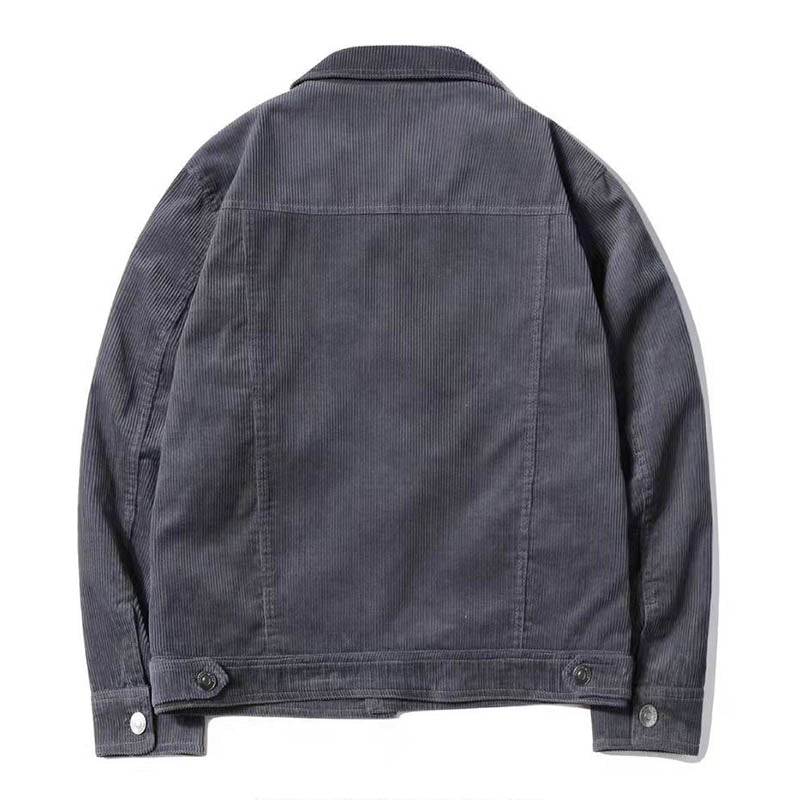 Men's Retro Corduroy Jacket for Spring and Autumn Pi-Mart