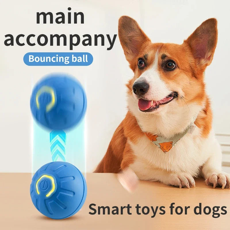 Smart Dog Toy Ball Electronic Interactive Pet Toy Moving Ball USB Automatic Moving Bouncing For Puppy Birthday Gift Cat Product Pets Fashion