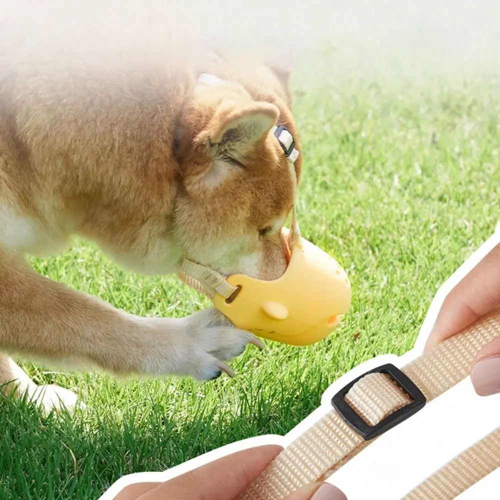 Portable Dog Muzzle Breathable Anti-Biting Dog Mouth Cover Adjustable Pet Basket Muzzles For Small Medium Pet Accessories Pets Fashion