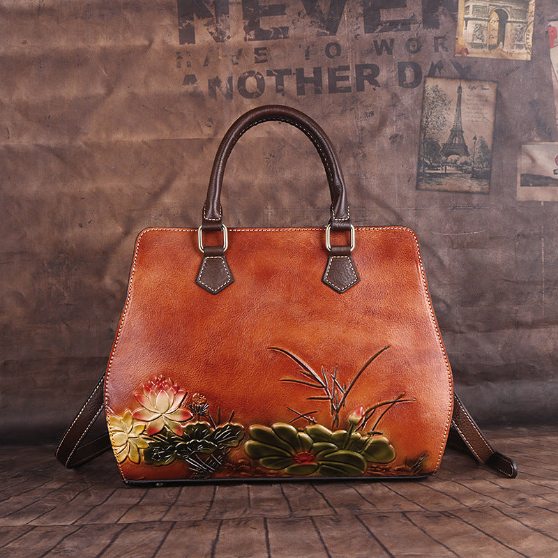 Original first layer cowhide handbags LadyShow.Store