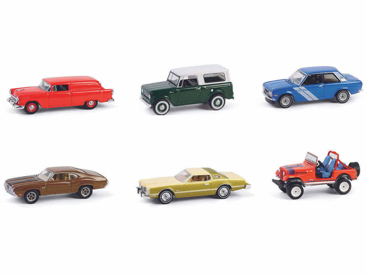 "Vintage Ad Cars" Series 11 Set of 6 pieces 1/64 Diecast Model Cars by Greenlight LuxuryLifeWay Online Store