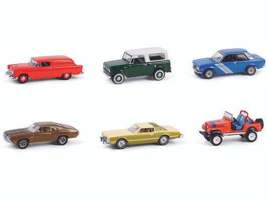 "Vintage Ad Cars" Series 11 Set of 6 pieces 1/64 Diecast Model Cars by Greenlight LuxuryLifeWay Online Store