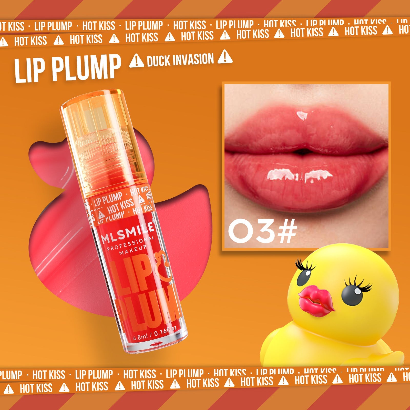 Duck Lip Gloss Mirror Lip Lacquer Pearlescent Liquid Lipstick LadyShow.Store