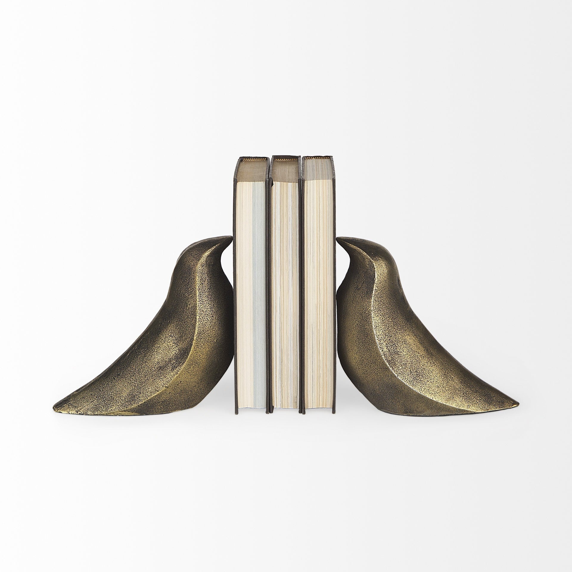 Rustic Antiqued Gold Dove Bookends LuxuryLifeWay Online Store