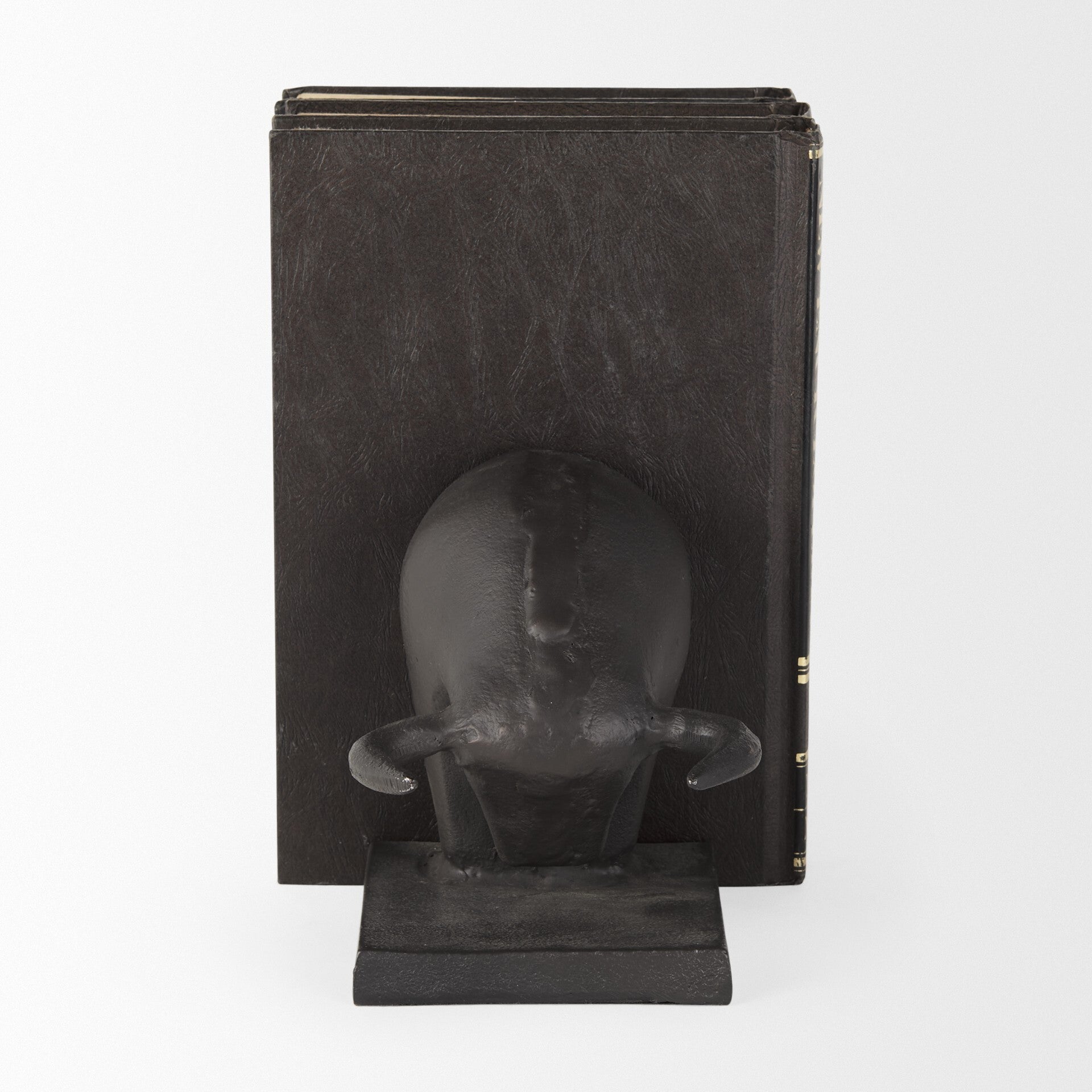 Black Cast Aluminum Raging Bull Bookends LuxuryLifeWay Online Store