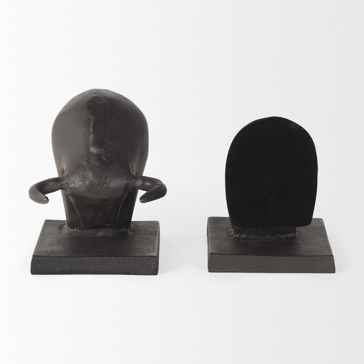 Black Cast Aluminum Raging Bull Bookends LuxuryLifeWay Online Store