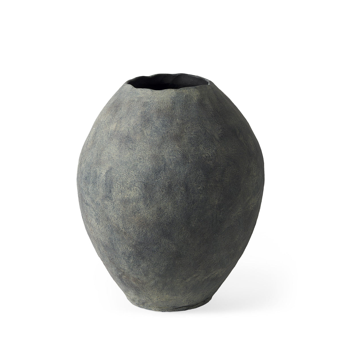 Kyros Gray 23" Earthy Ceramic Oval Vase LuxuryLifeWay Online Store