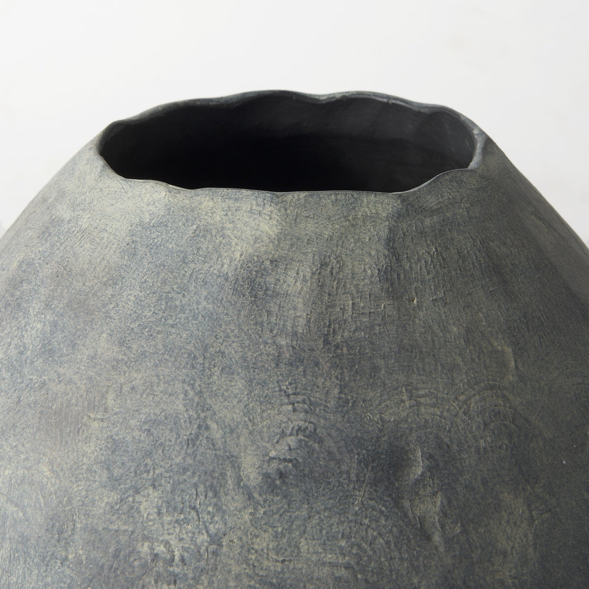 Kyros Gray 23" Earthy Ceramic Oval Vase LuxuryLifeWay Online Store