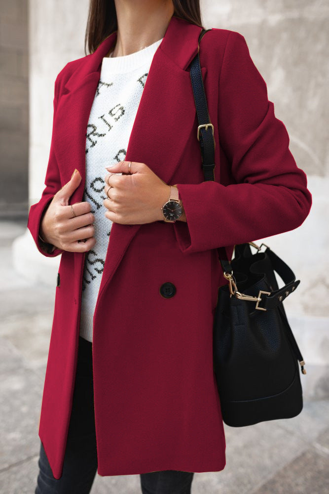 Classic Woolen Coat for Women NorixaFashion.com