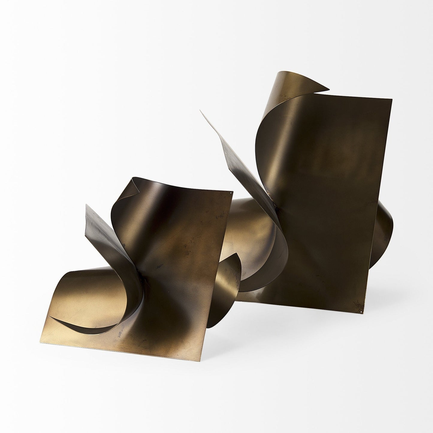 18" Contempo Antiqued Gold Abstract Sculpture LuxuryLifeWay Online Store