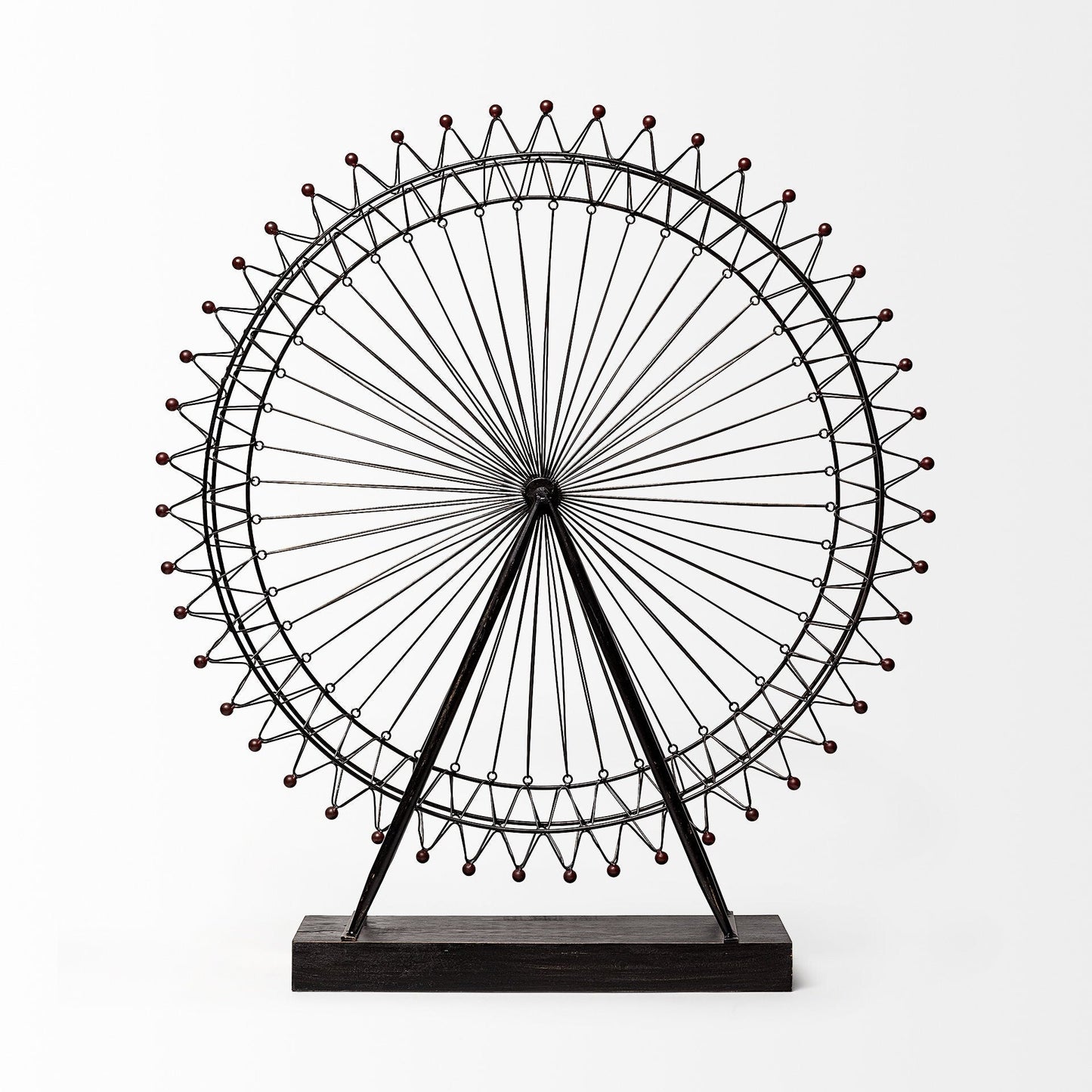 Metal And Wood London Eye Moveable Sculpture LuxuryLifeWay Online Store
