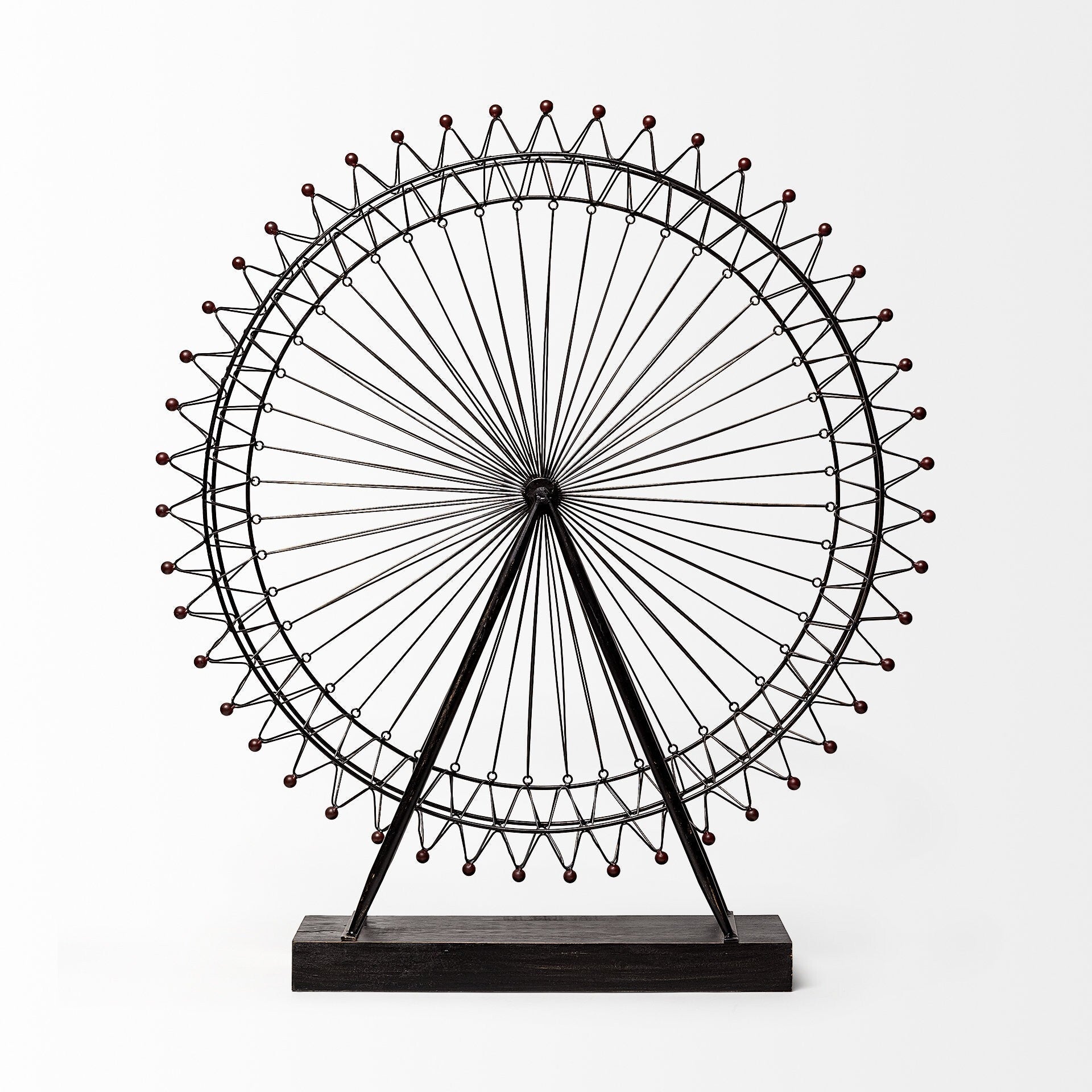 Metal And Wood London Eye Moveable Sculpture LuxuryLifeWay Online Store