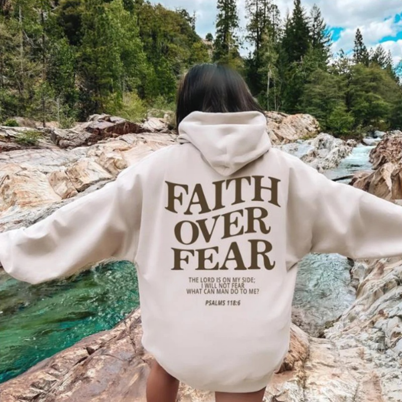 Faith Over Fear Hoodie LadyShow.Store
