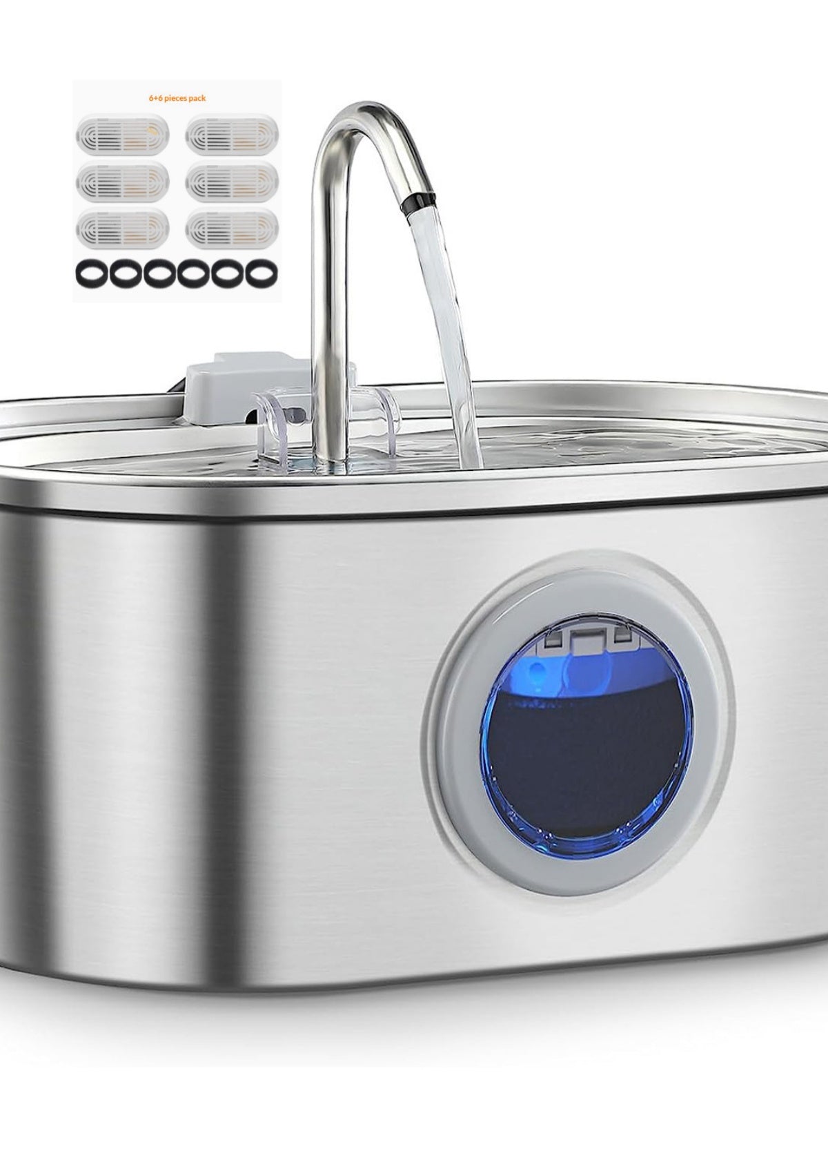 Water Feeder Stainless Steel Pet Water Dispenser Pets Fashion