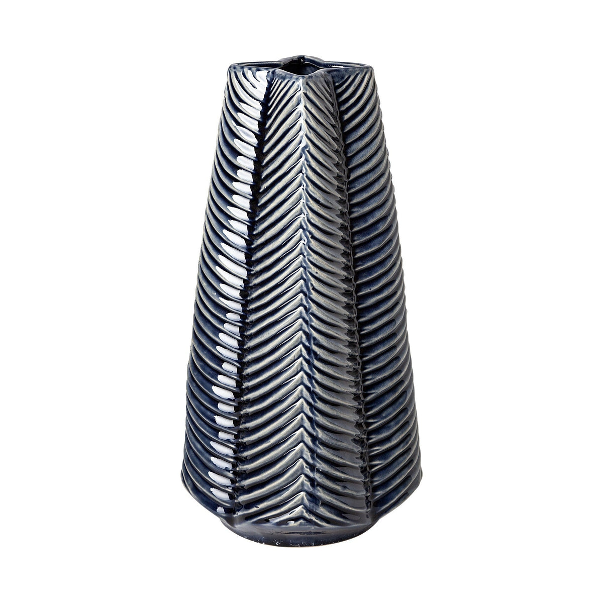 Jumbo Prussian Blue and Silver Patterned Star Vase LuxuryLifeWay Online Store