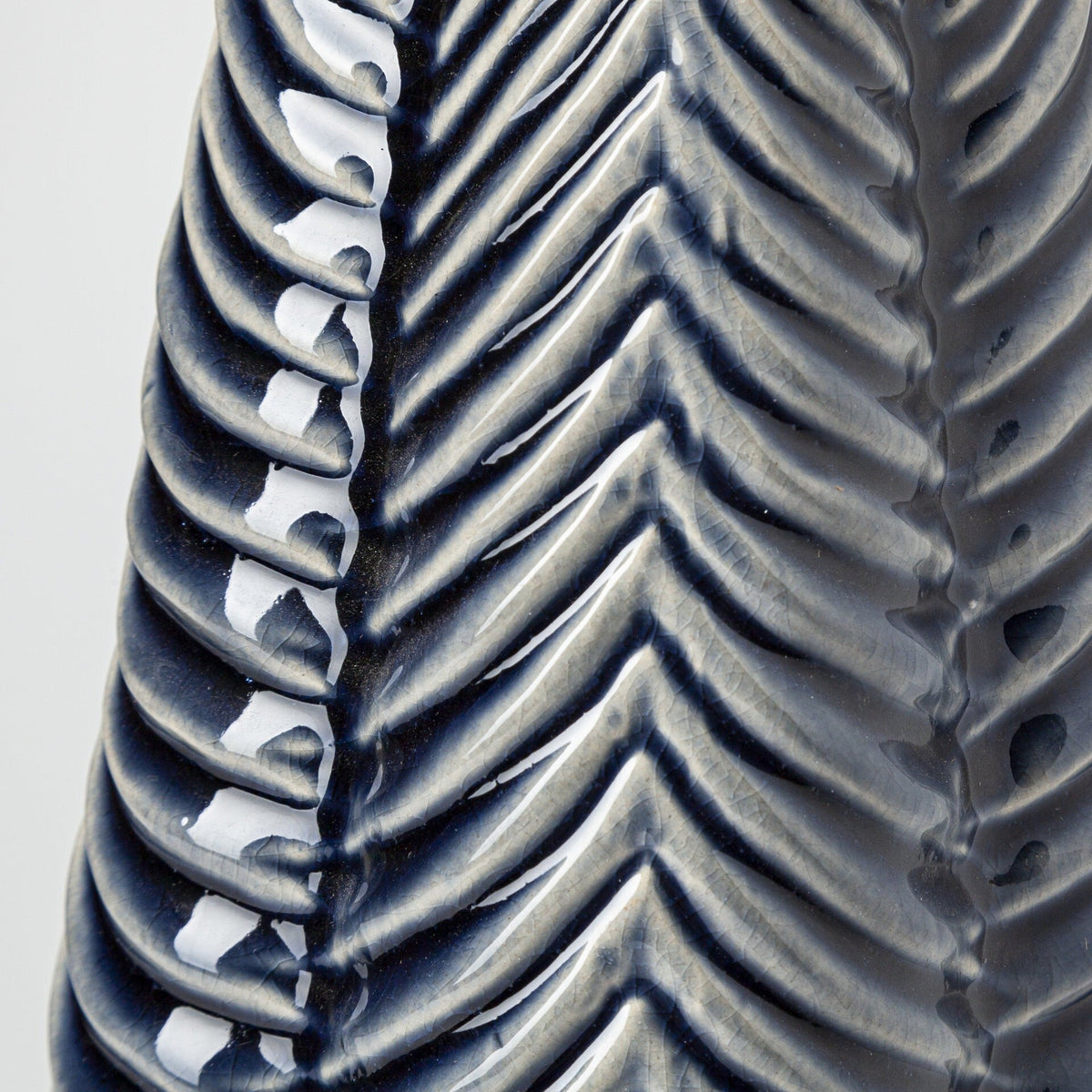Jumbo Prussian Blue and Silver Patterned Star Vase LuxuryLifeWay Online Store